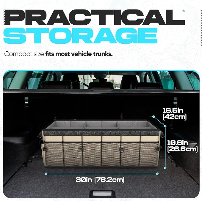 FORTEM Trunk Organizer For SUV Car Trunk Organizer, Foldable Storage, Car - Image 4