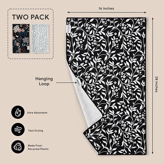 RECYCO Waffle Kitchen Towel Set of 2 - Image 6