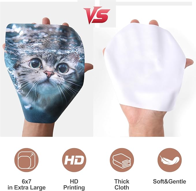 Anywind Microfiber Glasses Cleaner Cloth, Cute Cat Cleaning Clothes - Image 4