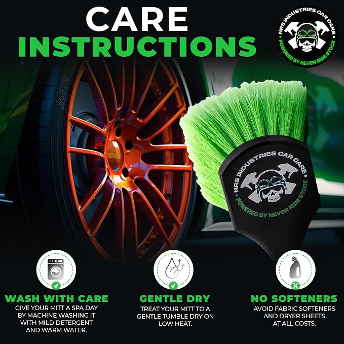 Dirty Deeds Wheel & Exterior Car Cleaning Brush | Soft Bristle Scrubber | Safe - Image 6