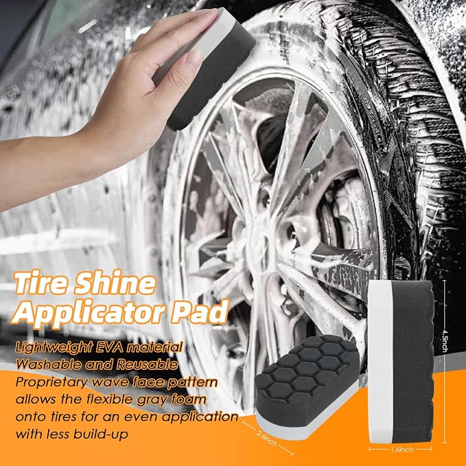 6PCS Car Rim Brushes for Cleaning Wheels, Car Detailing Cleaning Wash Brush Set - Image 6