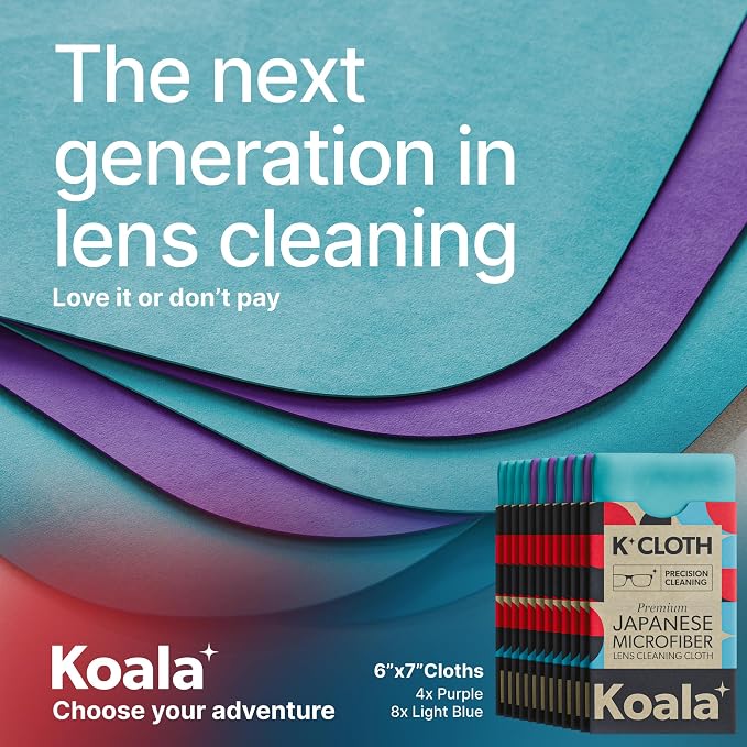 Koala Lens Cleaning Cloth | Japanese Microfiber | Glasses Cleaning Cloths | - Image 6