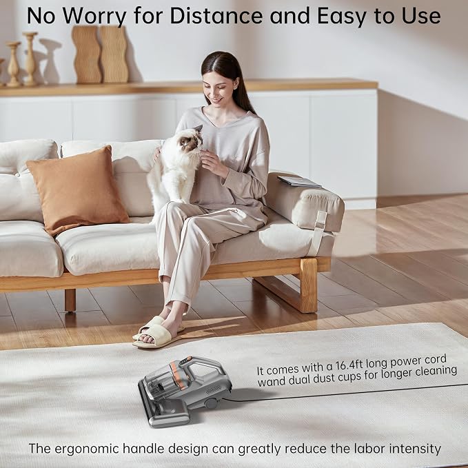 Mattress Vacuum, 20Kpa Bed Vacuum Cleaner - Image 3