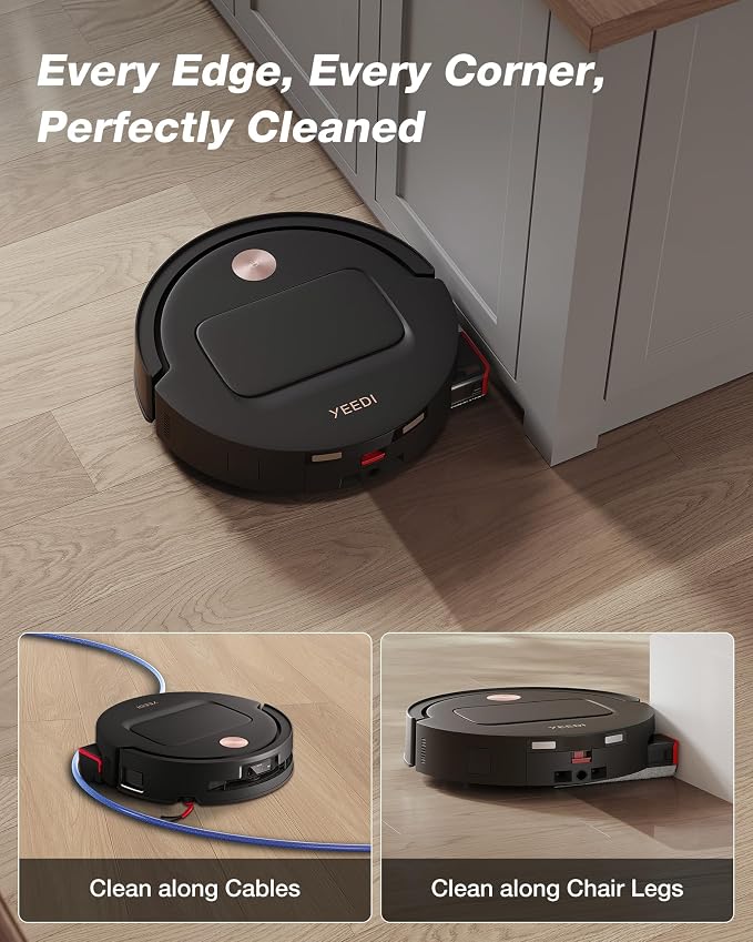 Yeedi M14 Plus Robot Vacuum and Mop, 000Pa Suction, OZMO Roller Instant - Image 4