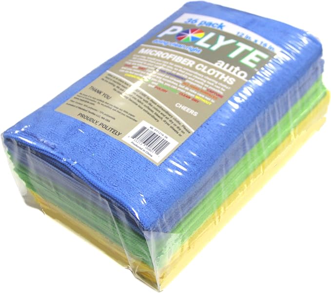 POLYTE Microfiber Cleaning Cloth, 12 x 16 in, 36 Pack - Image 6