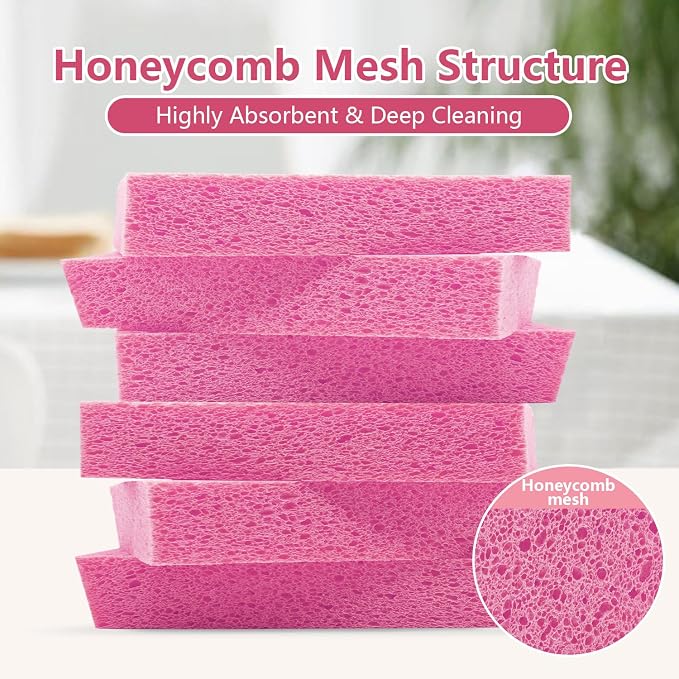 Cellulose Sponges, Large Size 4" x 6" x 1" - Image 3