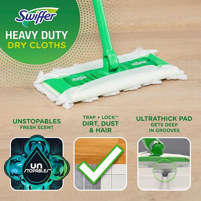 Swiffer Sweeper Heavy Duty Dry Multi-Surface Cloth Refills - Image 2