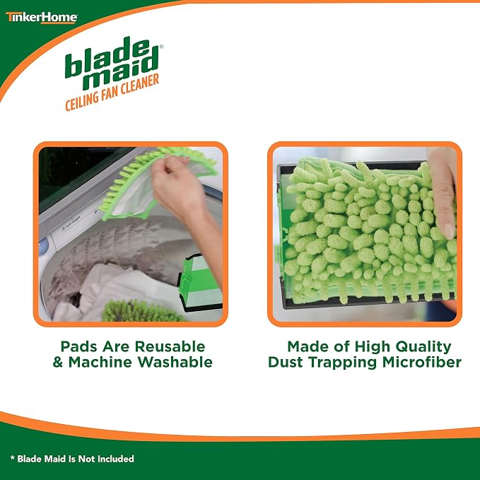 Blade Maid Replacement Microfiber Pads | Reusable, Machine Washable Pads - Image 5