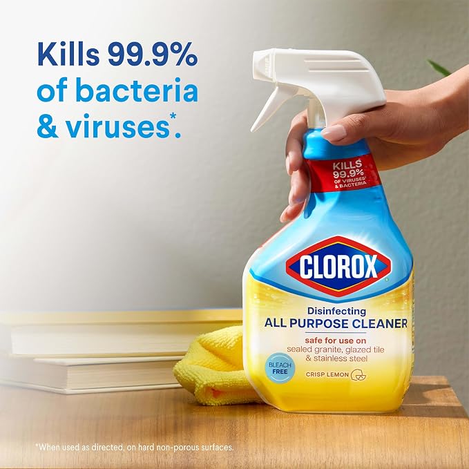 Clorox Disinfecting All-Purpose Cleaner 32 Oz and Disinfecting Bathroom Cleaner - Image 5