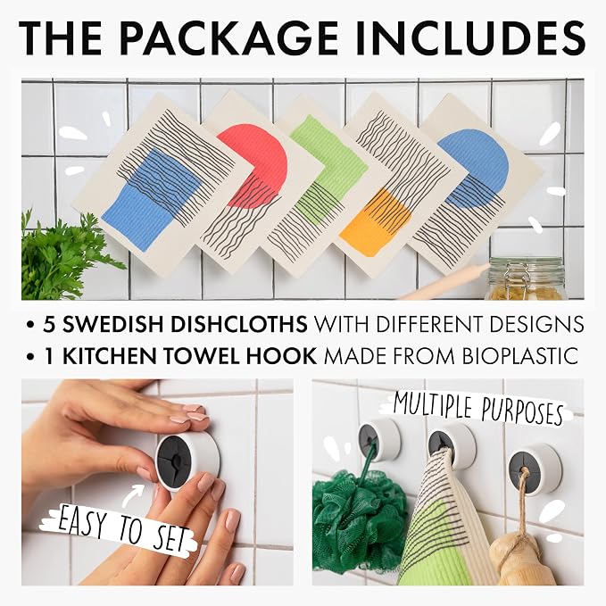 SUPERSCANDI 5 Pack Swedish Dishcloths - Image 4