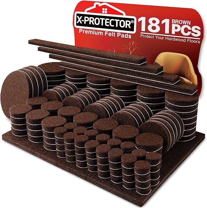 Felt Furniture Pads X-PROTECTOR 181 PCS Premium Furniture Pads by X-Protector