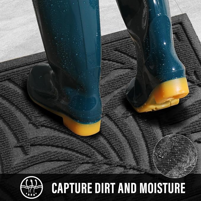 Front Door Mat, Absorbent Resist Dirt Welcome Door Mat Indoor Outdoor, - Image 3