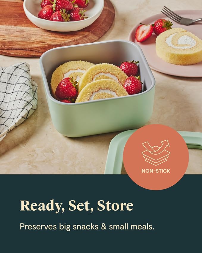 Caraway 6pc Glass Food Storage Set – 4.4 Cup Food Containers - Image 5