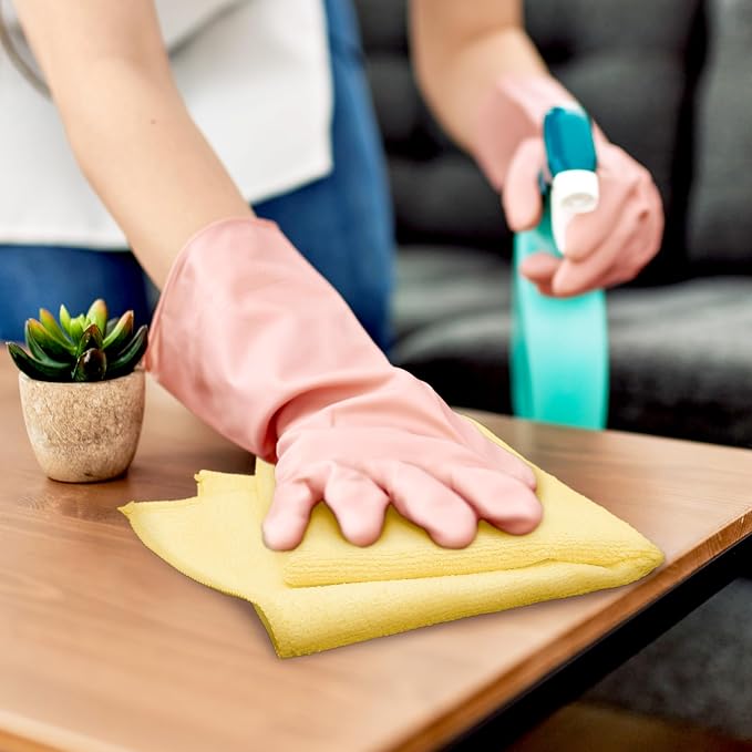 Simple Houseware 9-Pack Microfiber Cleaning Towels, Heavy-Duty & Reusable Cloths - Image 4