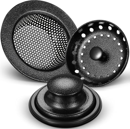 Mudder 3 Pcs Kitchen Sink Drain Strainer and Stopper Stainless Steel Garbage by Mudder