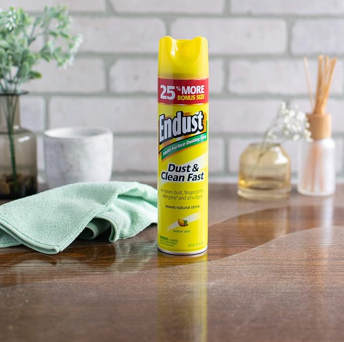 Endust Multi-Surface Dusting and Cleaning Spray, Lemon Zest, 12.5 Ounce - Image 9