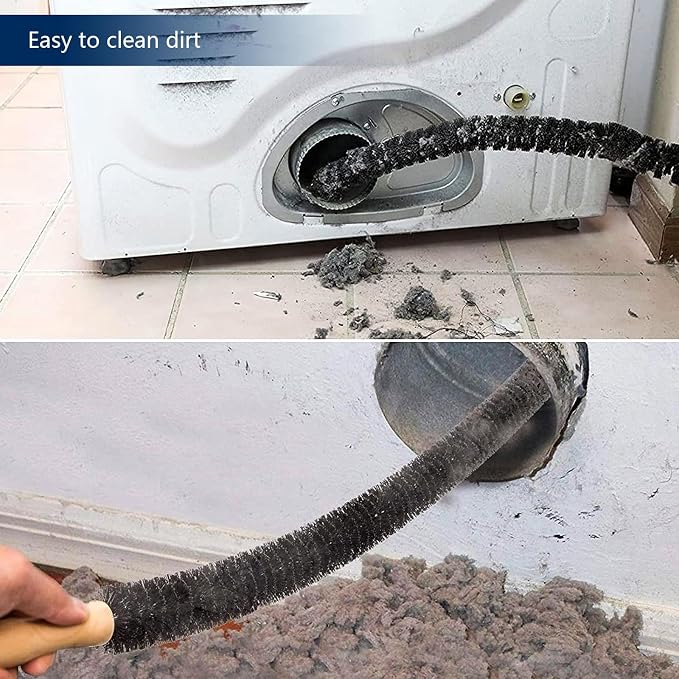Dryer Vent Cleaner Kit Brush Set, Refrigerator Coil Cleaning Brush - Image 5
