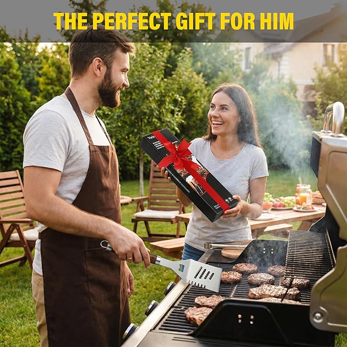 BBQ Grill Accessories Set, Grill Tools Grilling Accessories Grilling Gifts - Image 3