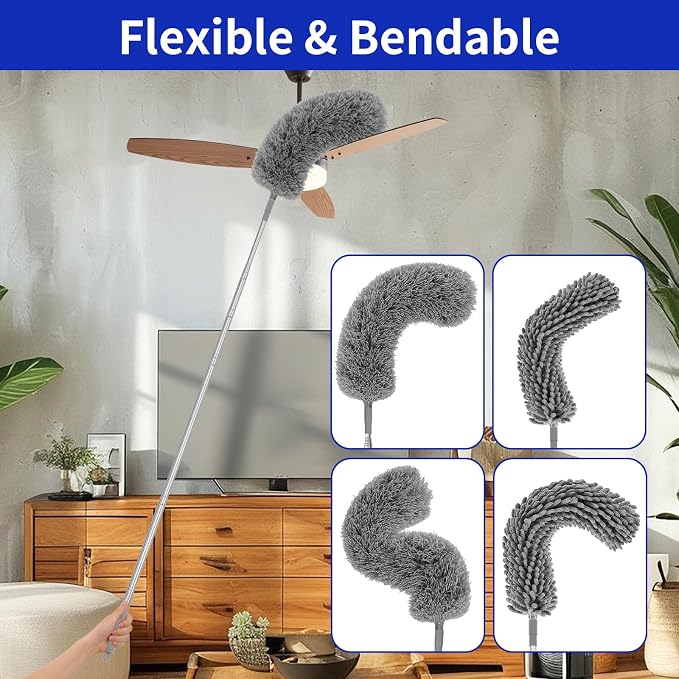 PHABLUS 10 PCS Dusters for Cleaning, Microfiber Duster - Image 3
