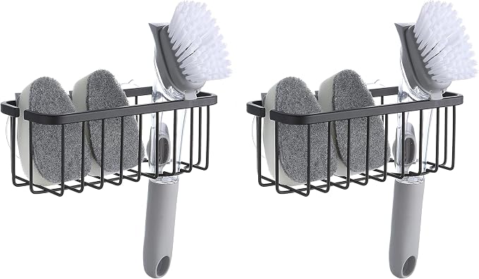 SunnyPoint NeverRust Deluxe Kitchen & Bathroom Sink Sponge Holder Organizer by SunnyPoint