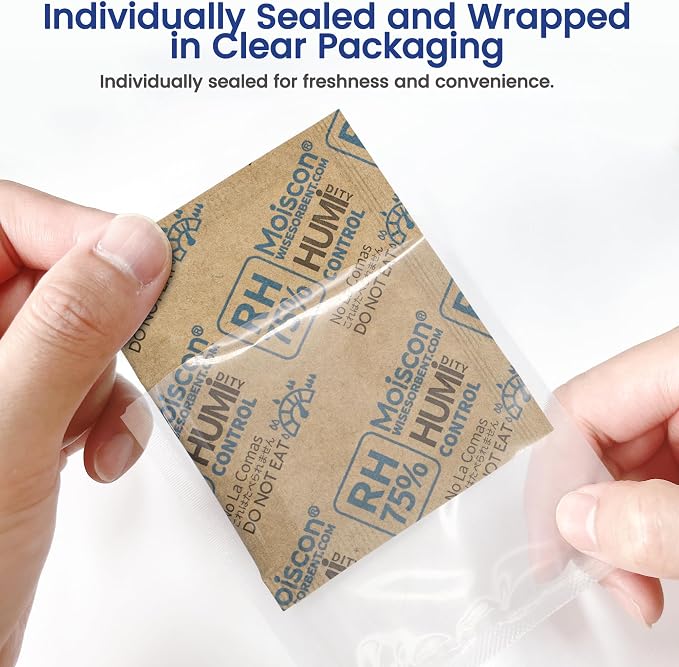 90 Pack 75% RH Size 8 Two-Way Humidity Control Packs - Image 4