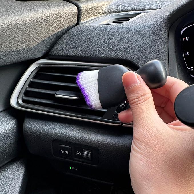 Car Detailing Brush, Soft Bristle Cleaning Brush, Scratch-Free Auto Duster Tool - Image 4
