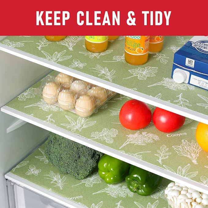 Cooyes Large Fridge Liners for Refrigerator, 17.7" × 36", Drawer & Shelf Liners - Image 5