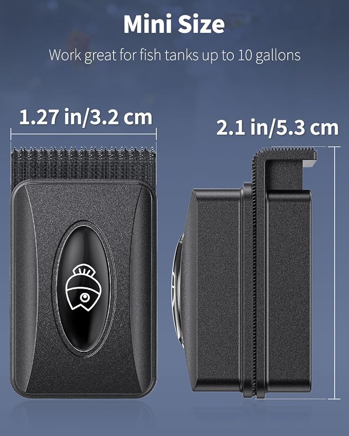 Pawfly Aquarium Magnetic Brush Fish Tank Glass Cleaner 2 Inch Mini Stain - Image 4