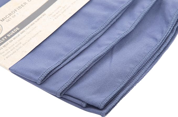 Fuller Brush 182 Specialty Suede Microfiber Cleaning Cloths – 3-Pack – Lint-Free - Image 3