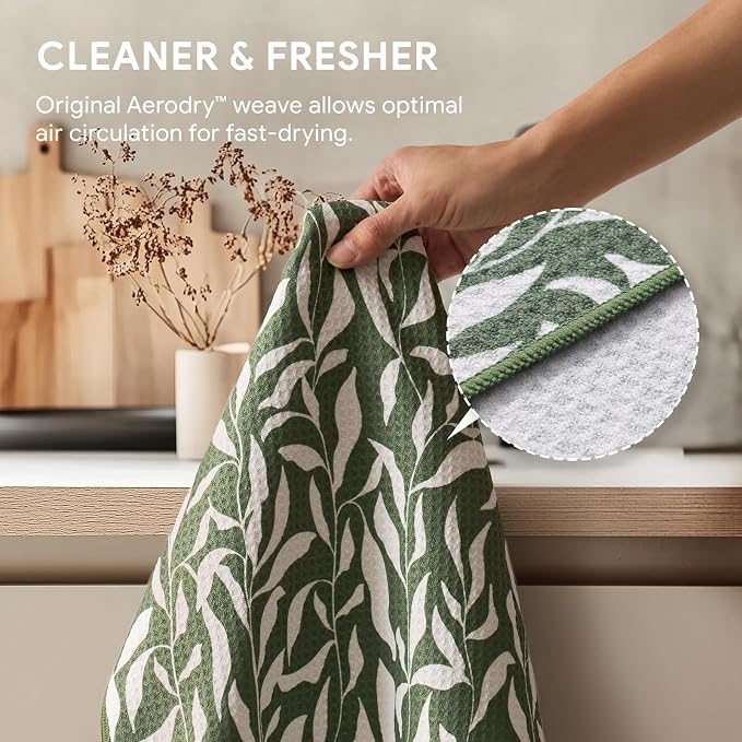 RECYCO Waffle Kitchen Towel Set of 2 - Image 4