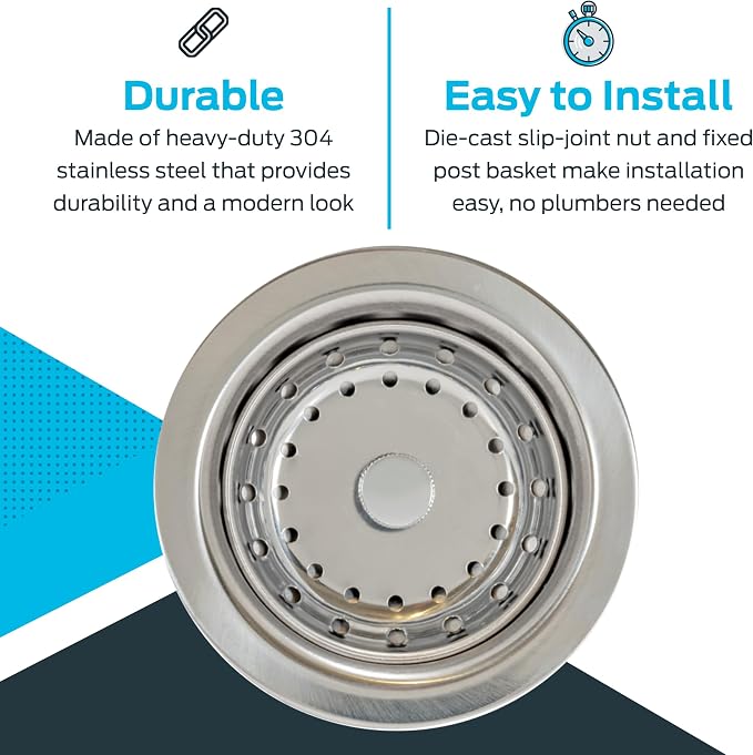 EZ-FLO Kitchen Sink Strainer - Image 4