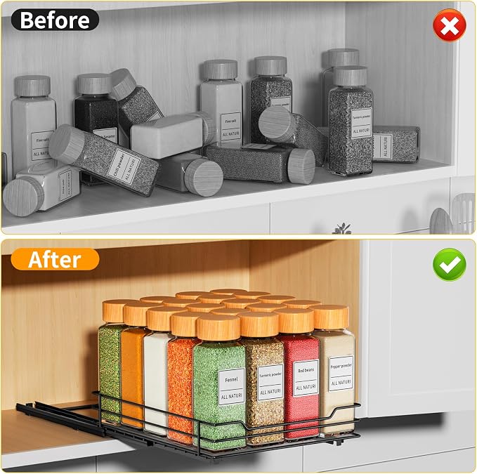 RCHYFEED Pull Out Spice Rack Organizer - Image 2