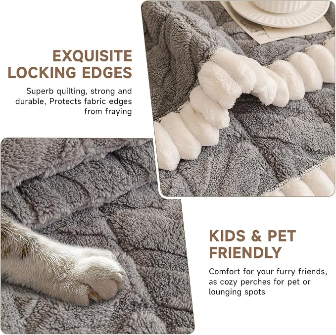 OTOB Couch Covers for 3 Cushion Couch Sofa Pet Friendly, Washable & Non Slip - Image 4