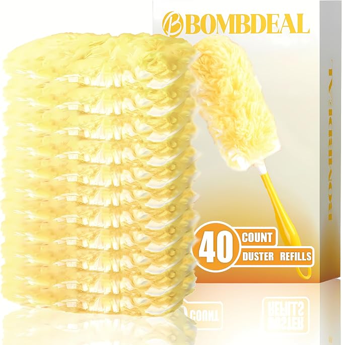40 Count Disposable Microfiber Duster Refills by BOMBDEAL
