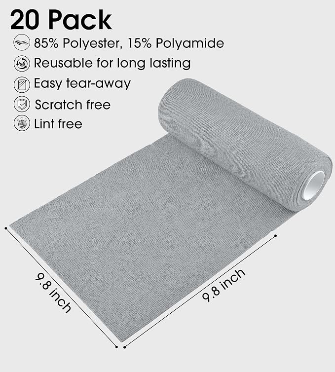 KitchLife Microfiber Cleaning Cloth Roll - Image 3