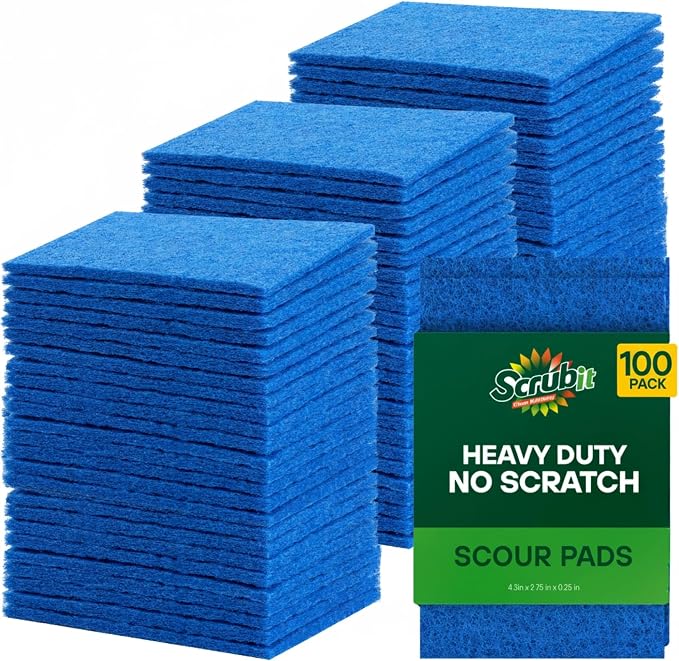 SCRUBIT Scouring Pad 100 Pack by SCRUBIT