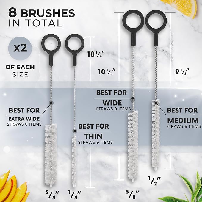 Heavy Duty Cleaning Brushes Set of 8 - Image 2