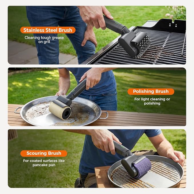Leebein Electric Grill Brush for Outdoor, 2026 Upgraded BBQ Grill Cleaner - Image 6