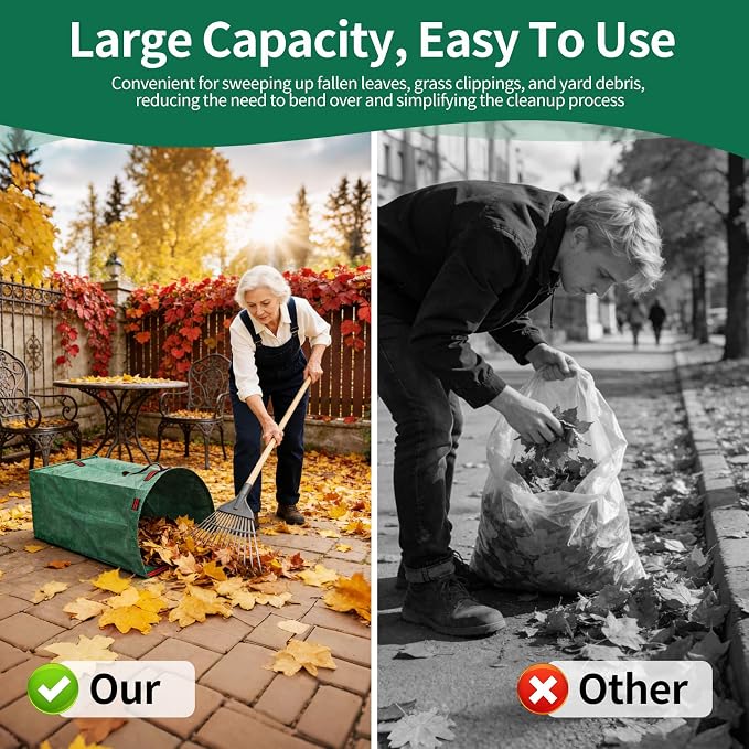Leaf Bags, Foldable Leaf Collector - Image 4