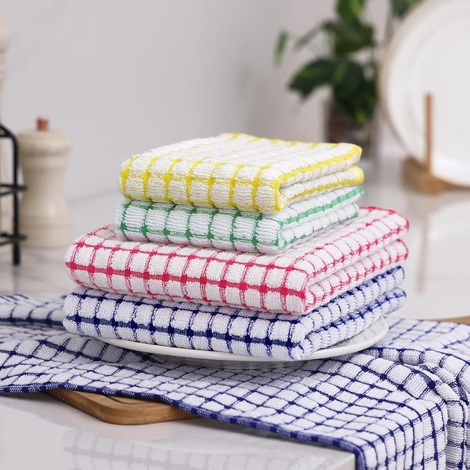 Homaxy Kitchen Towels and Dishcloths Set, 16 x 25 and 12 x 12 Inches, Super - Image 8