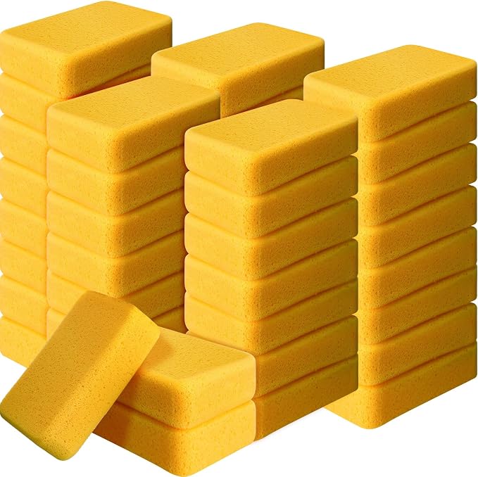 Tioncy 48 Pcs Large Sponges Bulk 7.5 x 5.5 x 1.9 Inch Grouting Car Wash Foam by Tioncy