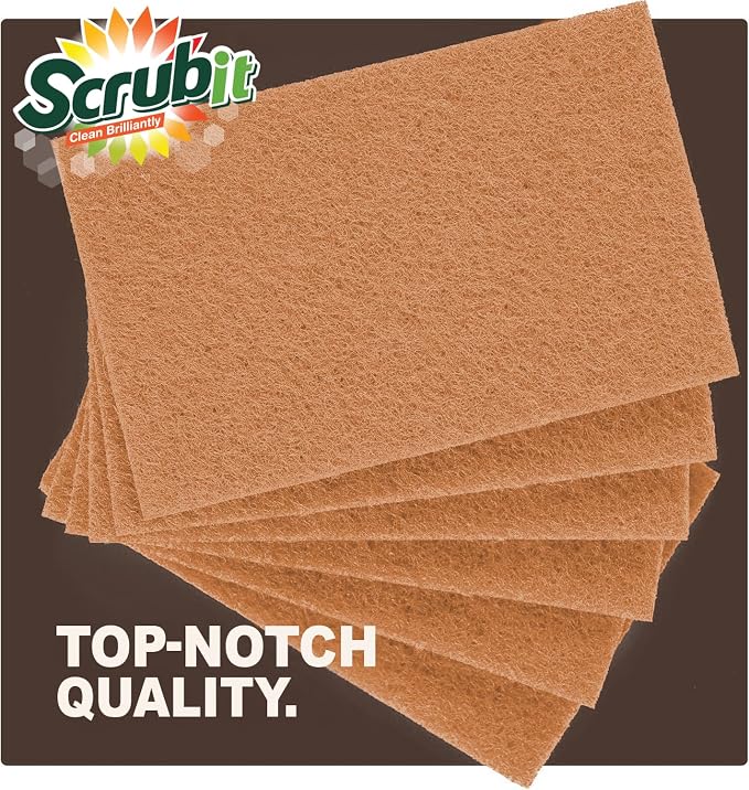 SCRUBIT 100 Pack Natural Scouring Pads - Image 7