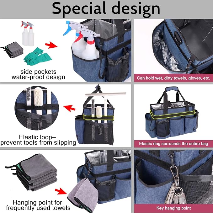 Large Wearable Cleaning Caddy Bag - Image 4
