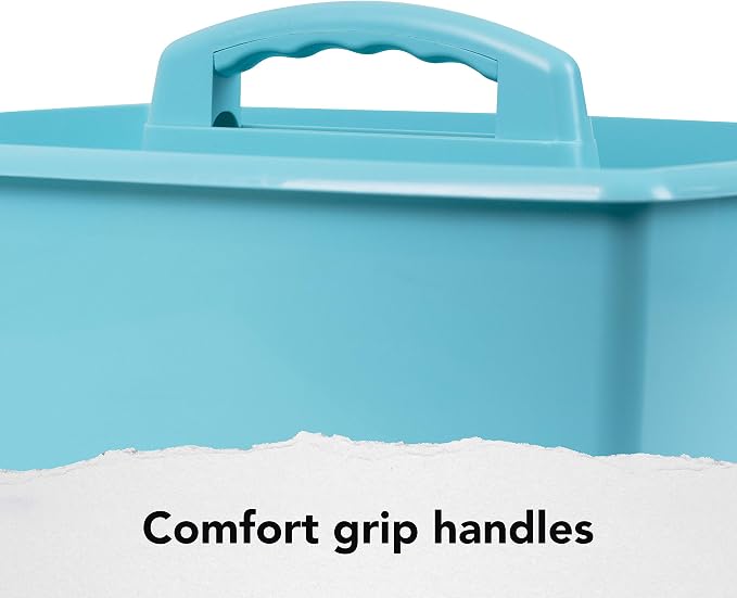 Storex 2-Compartment Large Craft Caddy – Multipurpose Classroom Organizer - Image 4