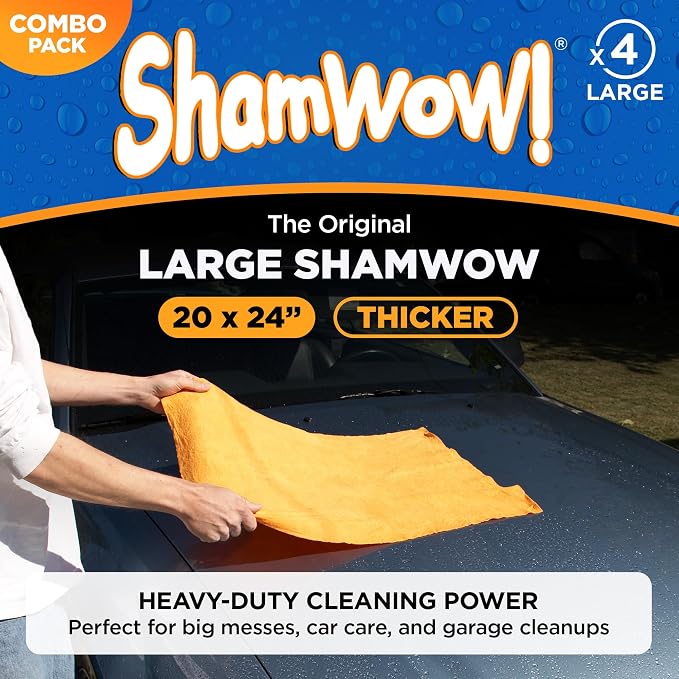 ShamWow Original Super Absorbent Multi-Purpose Cleaning Shammy Chamois Towel - Image 6