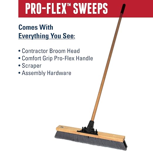 Weiler 44600 Pro-Flex 24" Block Size, Flagged Gray Polystyrene Fill - Image 2