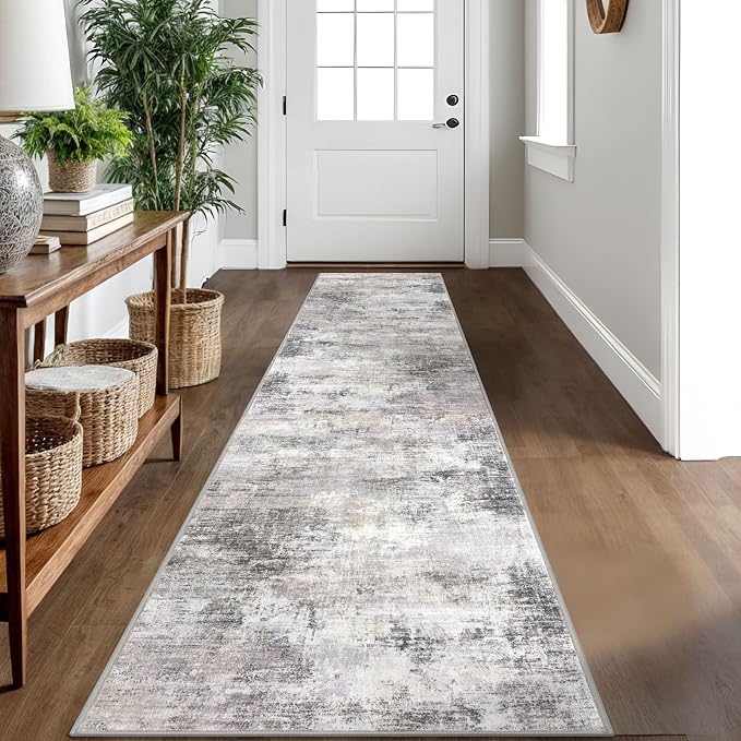 IOHOUZE Abstract Runner Rug 2x10 Ft Washable Runners by iOhouze