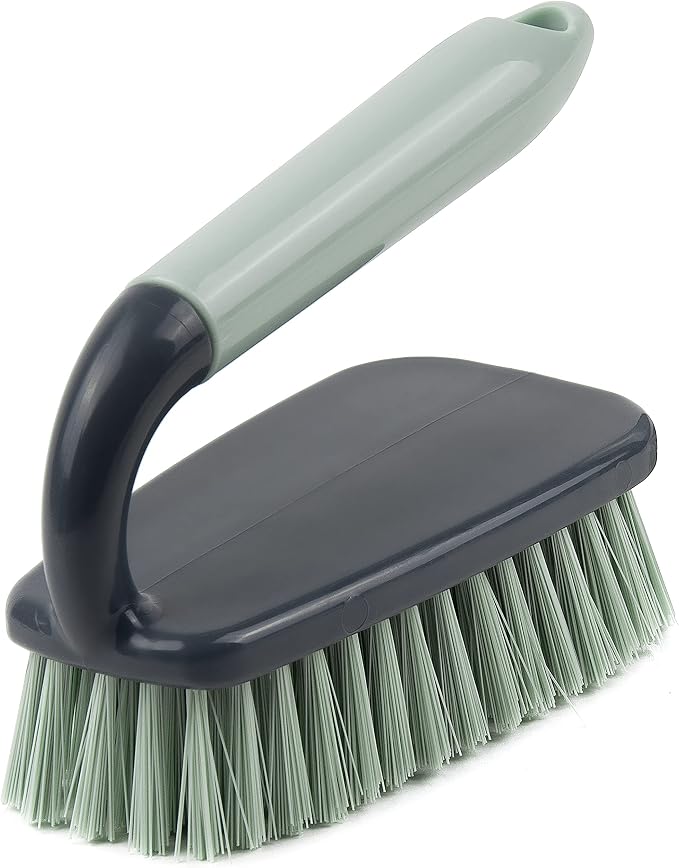 Scrub Brush | Shower Cleaning Brush | Comfort Grip & Stiff Flexible Bristles | by DSVStandard
