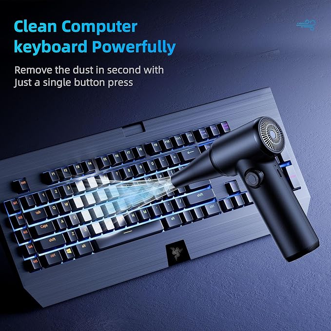 DOROBEEN Compressed Air Duster, PC Keyboard Cleaner, Replace Compressed Air Can - Image 3
