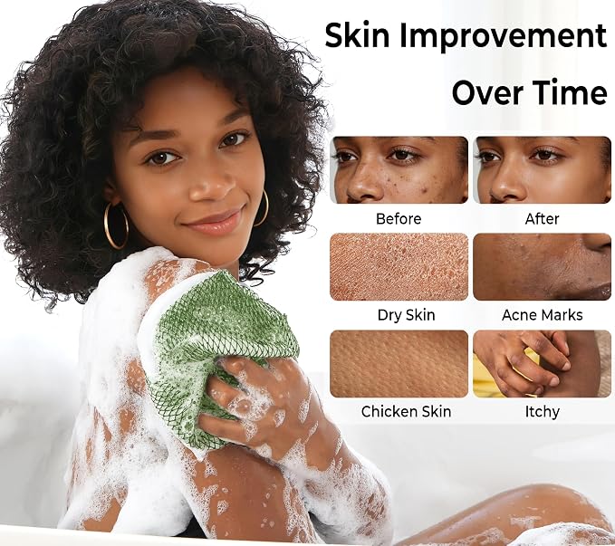African Net Sponge Authentic -2 Pieces Exfoliating Scrubber - Image 2